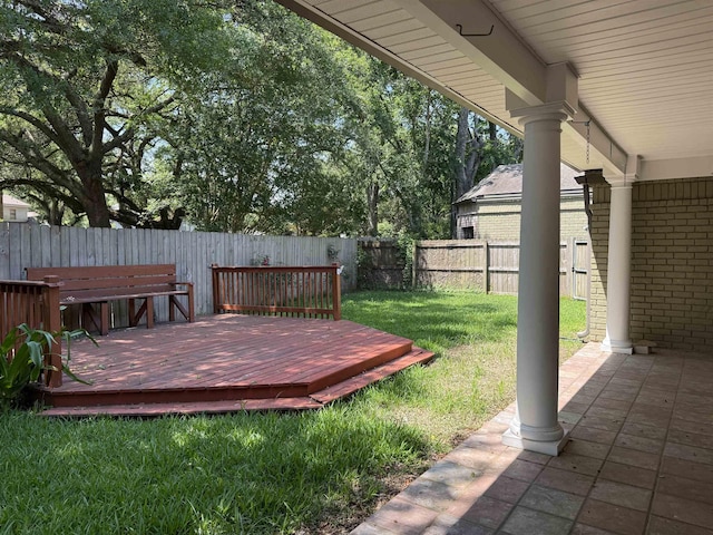 5835 Calder Ave, Beaumont, TX 77706 - view of yard featuring a deck