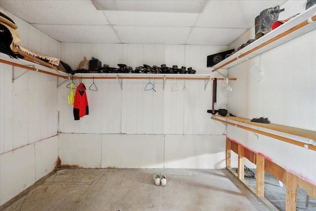 2432 Wespine Dr, Beaumont, TX 77707 - basement featuring a paneled ceiling