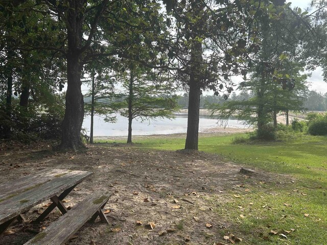 104 Hornbeam Dr, Village Mills, TX 77663 - view of grassy yard with a water view