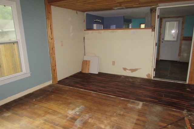 2114 11th St, Port Neches, TX 77651 - below grade area featuring hardwood / wood-style flooring