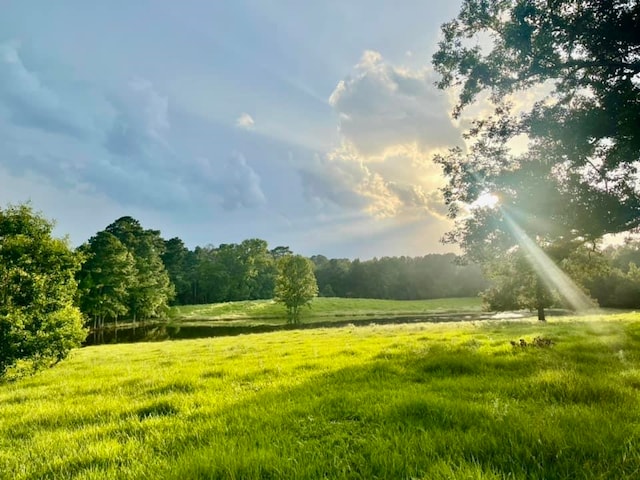 view of community with a rural view