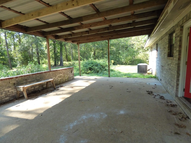 view of patio / terrace with central air condition unit