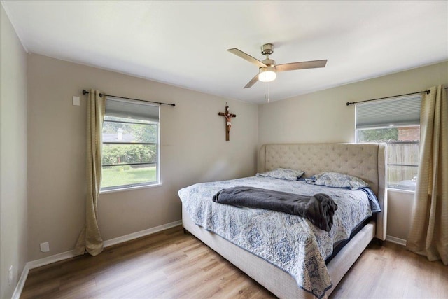 5150 Stardust Dr, Beaumont, TX 77706 - bedroom featuring light wood finished floors and a ceiling fan