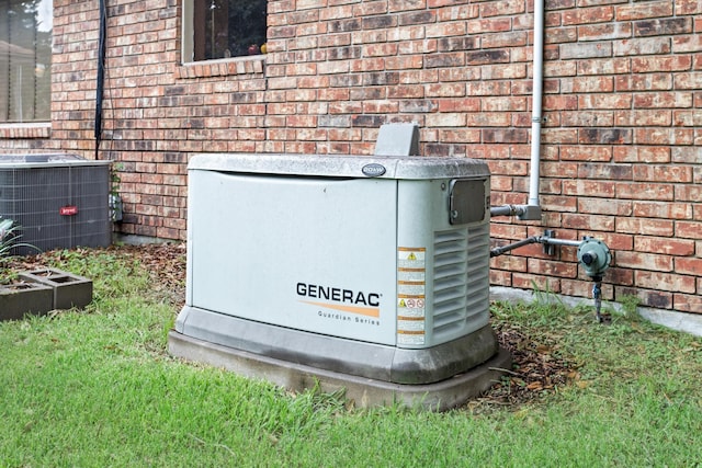 exterior details with central air condition unit