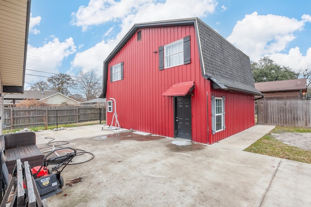 view of outbuilding