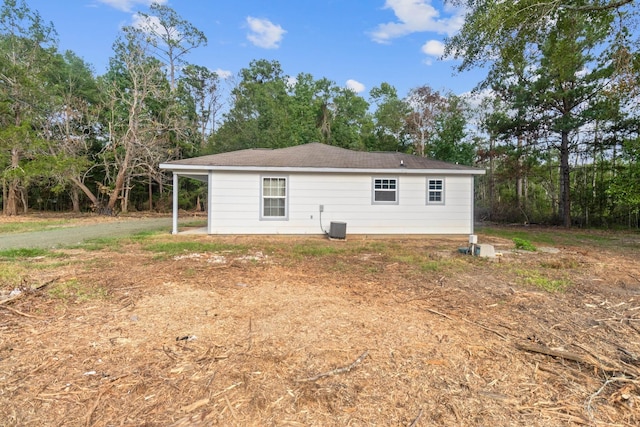 view of rear view of property