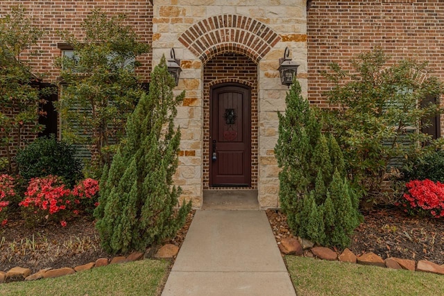 416 Birch View Dr, Lumberton, TX 77657 - property entrance with brick siding and stone siding