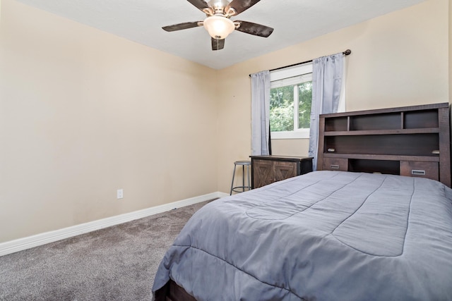 12945 Westchester Ln, Beaumont, TX 77713 - bedroom featuring carpet, baseboards, and ceiling fan