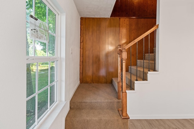 stairway with a healthy amount of sunlight