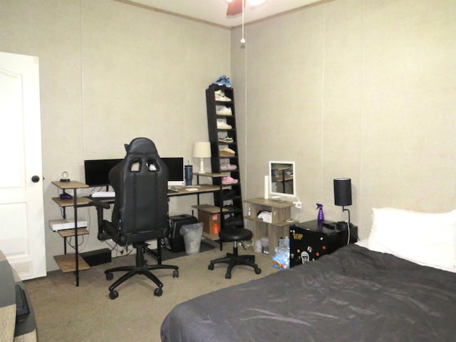 14547 Oak Leaf Loop, Splendora, TX 77372 - carpeted bedroom featuring a desk
