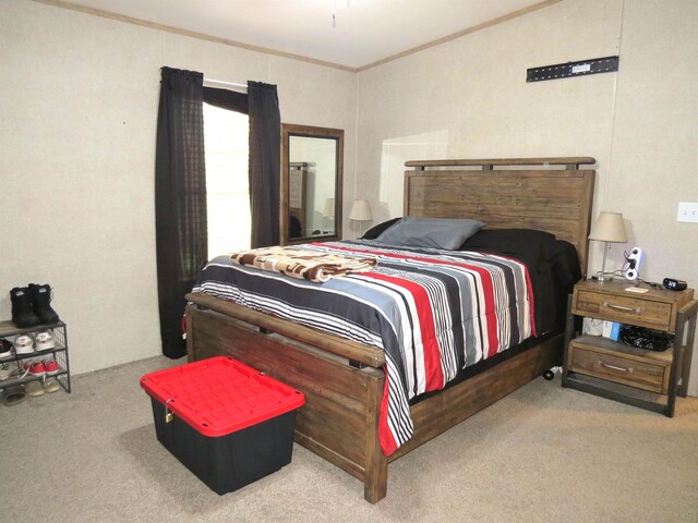 14547 Oak Leaf Loop, Splendora, TX 77372 - bedroom with carpet flooring and crown molding