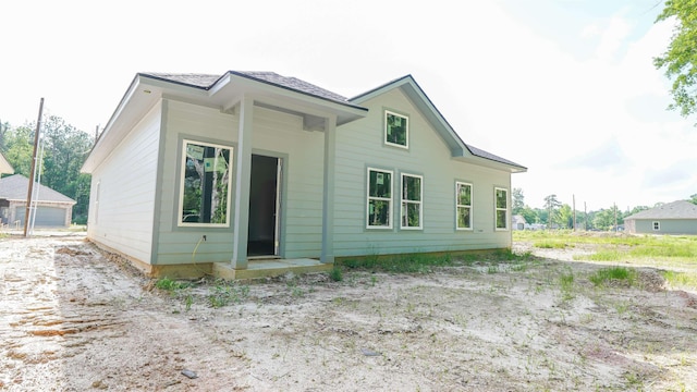 view of back of property