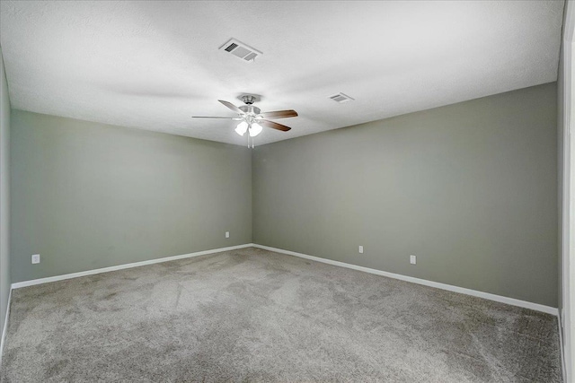 5960 Meadow Way, Beaumont, TX 77707 - carpeted spare room featuring ceiling fan and baseboards