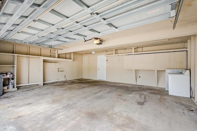 5960 Meadow Way, Beaumont, TX 77707 - garage with washer / dryer and a garage door opener