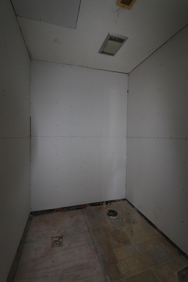 spare room with visible vents