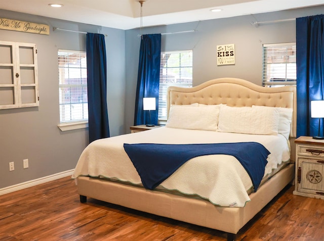 9861 Fm 1442, Orange, TX 77630 - bedroom featuring wood finished floors, baseboards, and recessed lighting