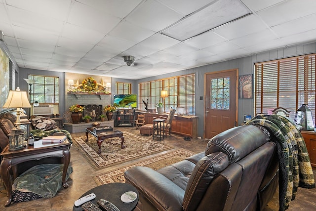 2836 Old Spurger Rd, Silsbee, TX 77656 - living area featuring plenty of natural light and a drop ceiling