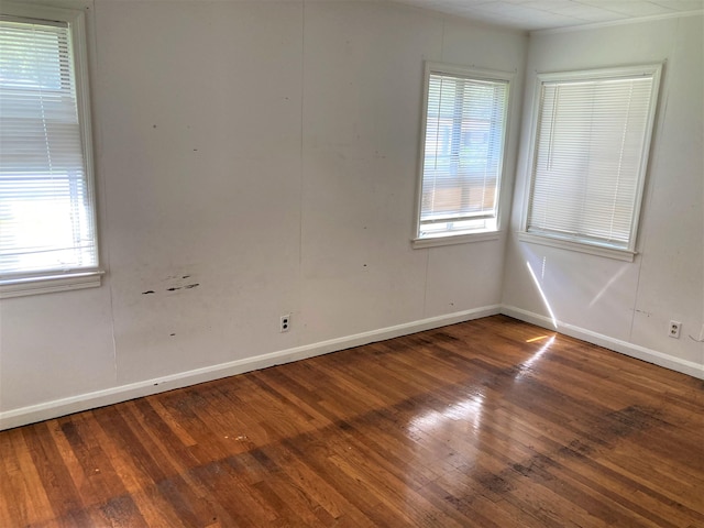 4701 Redbird St, Port Arthur, TX 77642 - empty room with hardwood / wood-style flooring, healthy amount of natural light, and baseboards