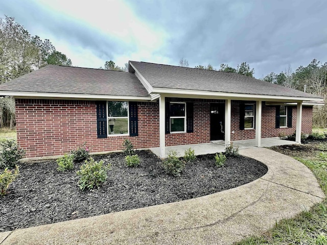 view of ranch-style home