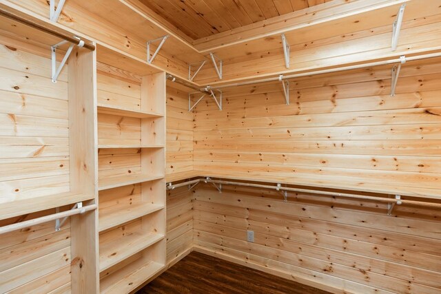 1905 Villa Rd, Kountze, TX 77625 - walk in closet featuring dark wood-style flooring