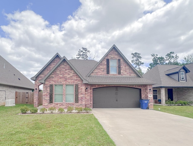 308 Long Leaf St, Silsbee, TX 77656 - view of front of house with brick siding, concrete driveway, and a shingled roof