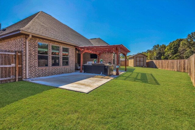 3435 Grey Hawk, Beaumont, TX 77707 - view of yard featuring a patio and a pergola