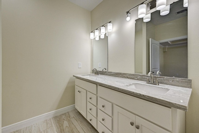 bathroom featuring vanity