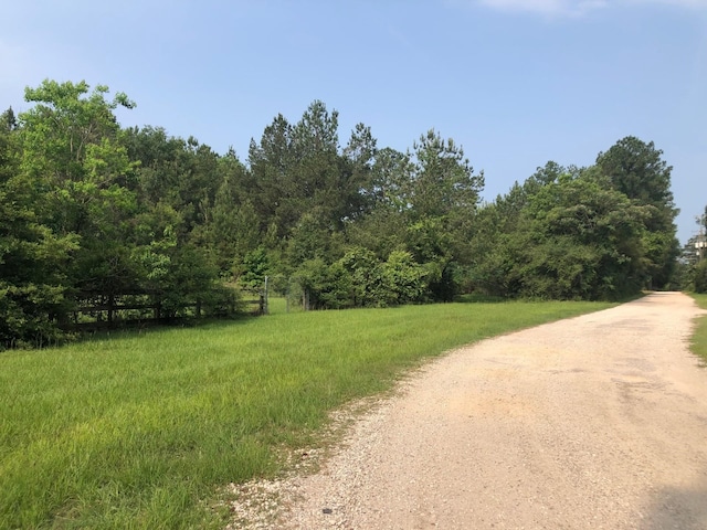 view of road