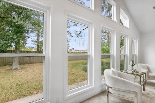 sunroom / solarium featuring a wealth of natural light