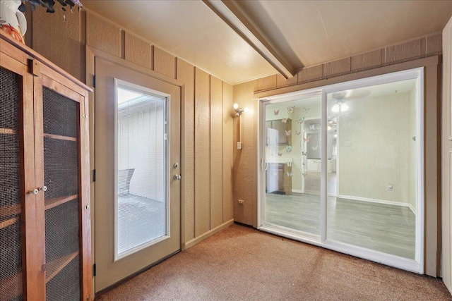 9385 Glen Mdw, Beaumont, TX 77706 - doorway with carpet flooring