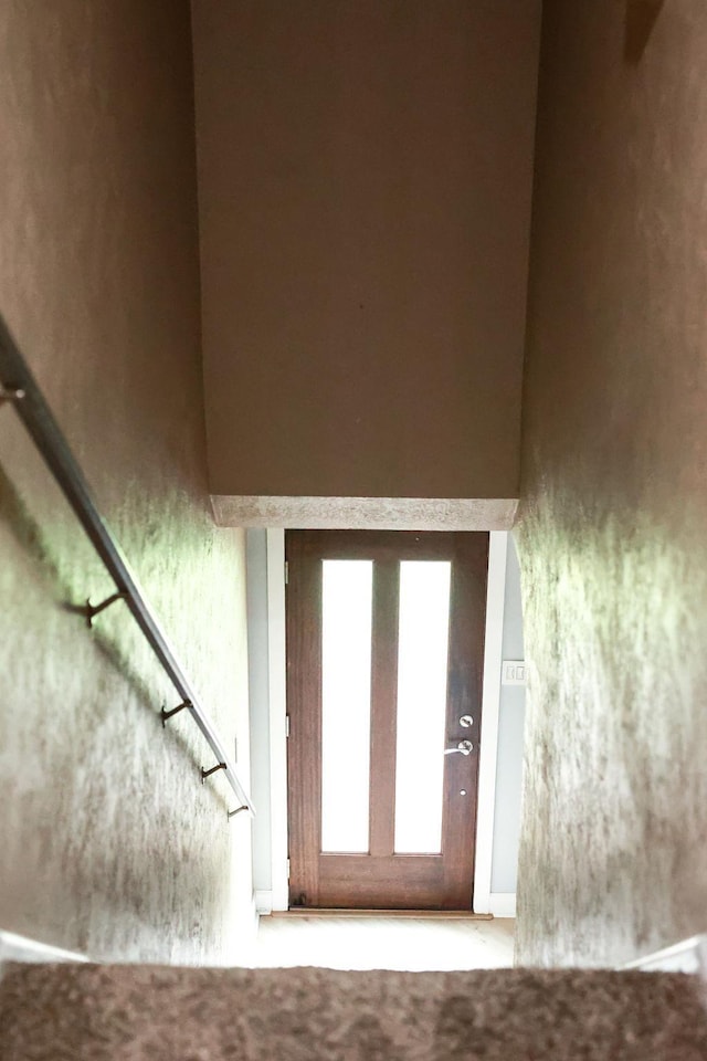 1620 Wellington Pl, Beaumont, TX 77706 - stairs featuring carpet