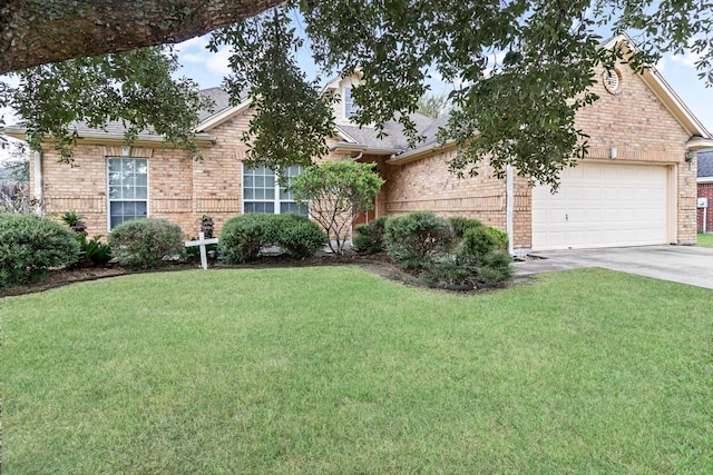 ranch-style house with a front yard