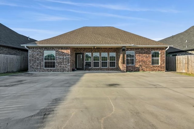 back of house featuring a patio area