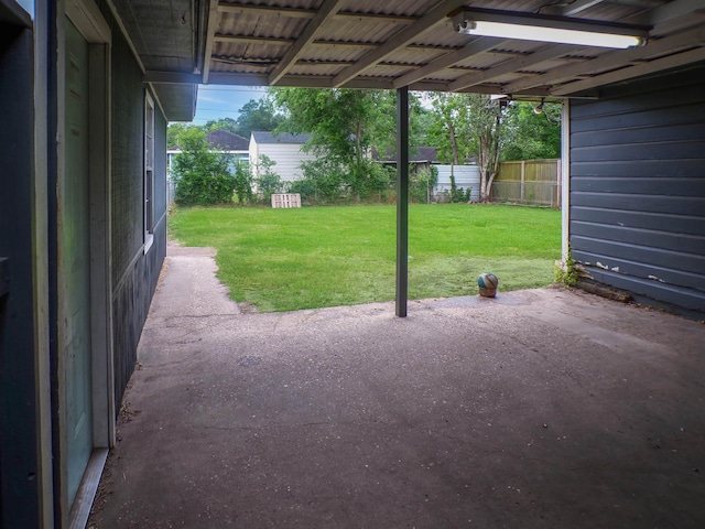 view of patio / terrace with a fenced backyard