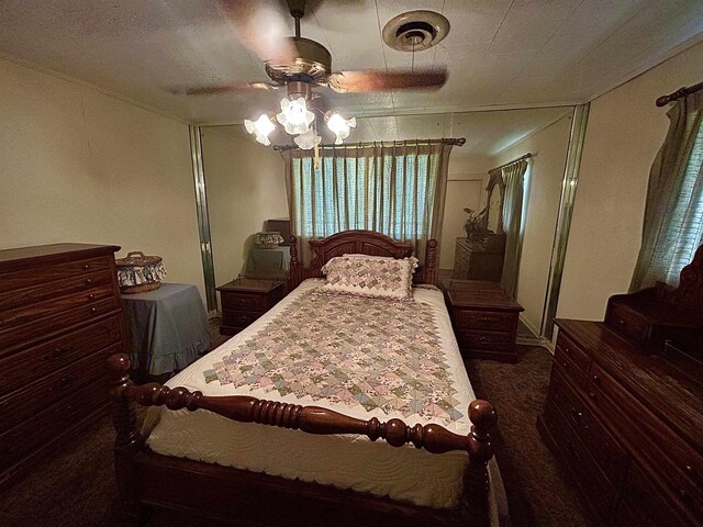 2349 Amino St, Port Arthur, TX 77640 - bedroom featuring carpet and ceiling fan