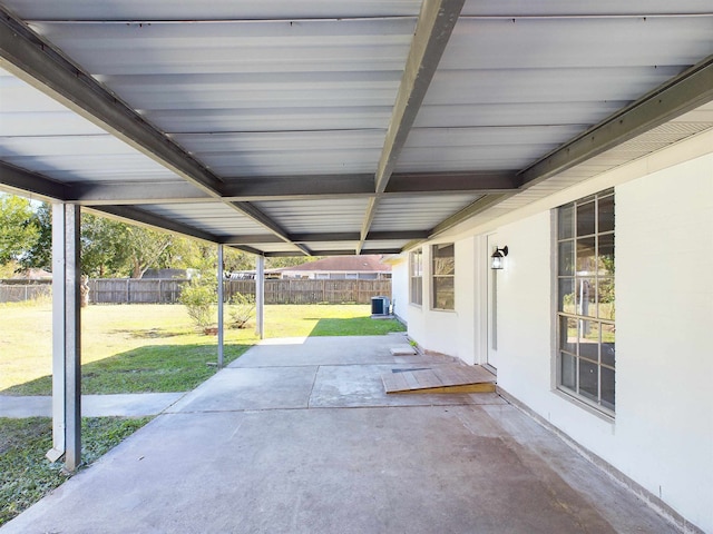 view of patio / terrace featuring cooling unit