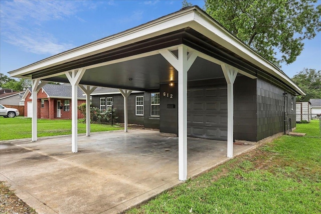 view of patio with fence