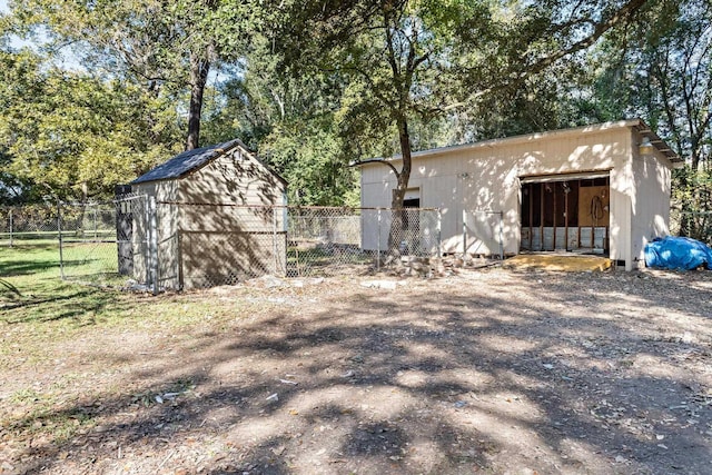 exterior space featuring an outdoor structure