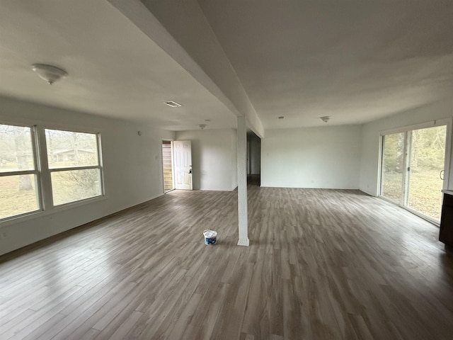 3190 Shivers St, Vidor, TX 77662 - unfurnished living room with wood finished floors and baseboards