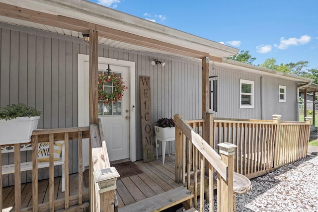 1165 Archie St, Vidor, TX 77662 - entrance to property with a wooden deck