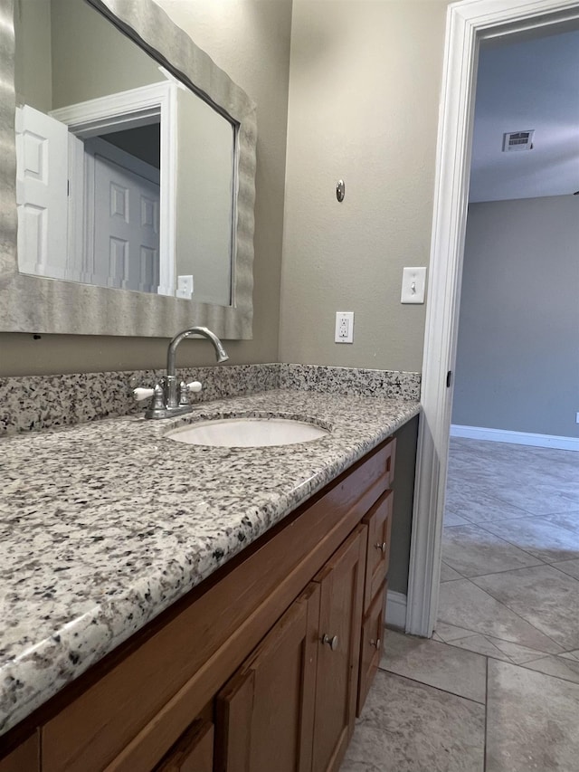 bathroom featuring vanity