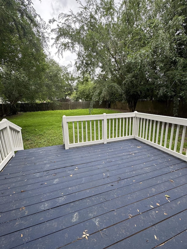 3824 Hays Ave, Groves, TX 77619 - wooden terrace featuring a fenced backyard