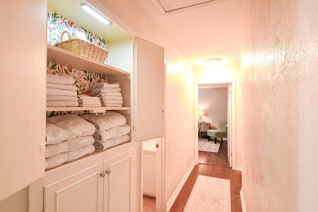 740 Randolph Cir, Beaumont, TX 77706 - hall with wood finished floors