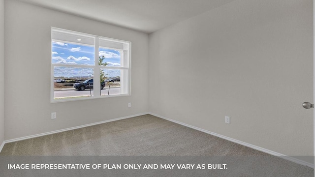 view of carpeted empty room