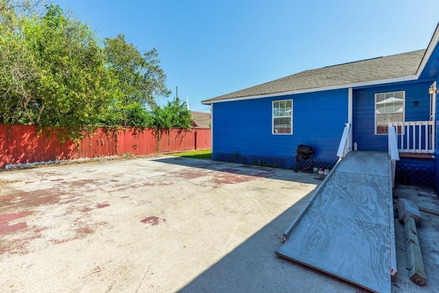 rear view of property with a patio