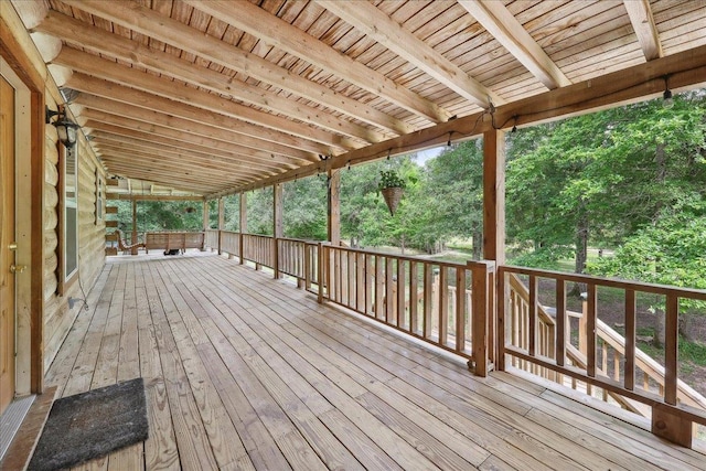 9570 Skeeter Dr, Orange, TX 77632 - view of wooden terrace
