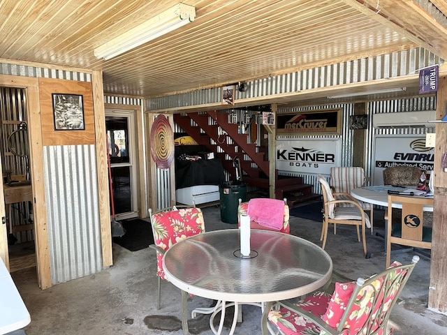 view of patio with outdoor dining space