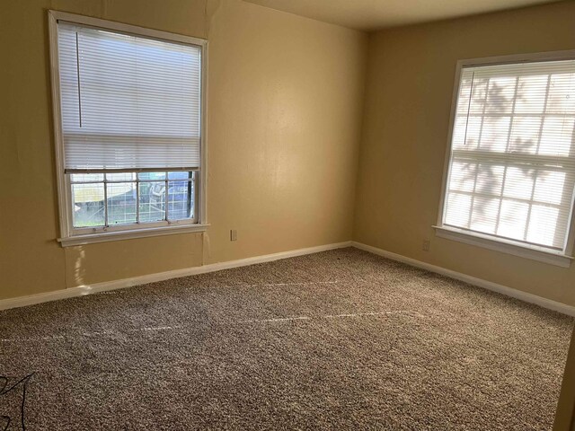 5345 E Parkway Dr, Beaumont, TX 77705 - carpeted spare room with a wealth of natural light and baseboards