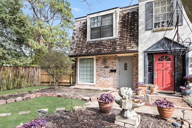 view of rear view of property