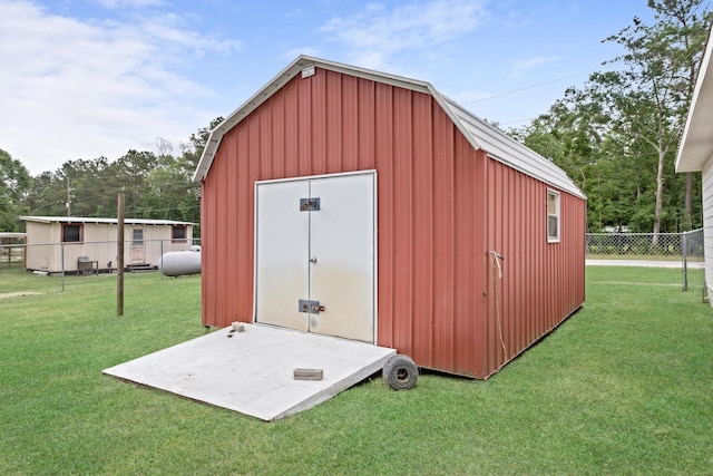 7714 N Linscomb Rd, Vidor, TX 77662 - view of shed featuring fence